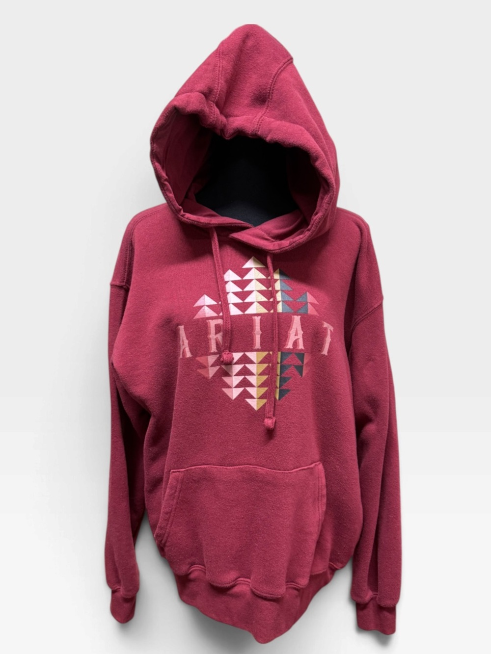 Ariat R.E.A.L. Beartooth Hoodie Women’s Large Rouge Red Graphic Pullover